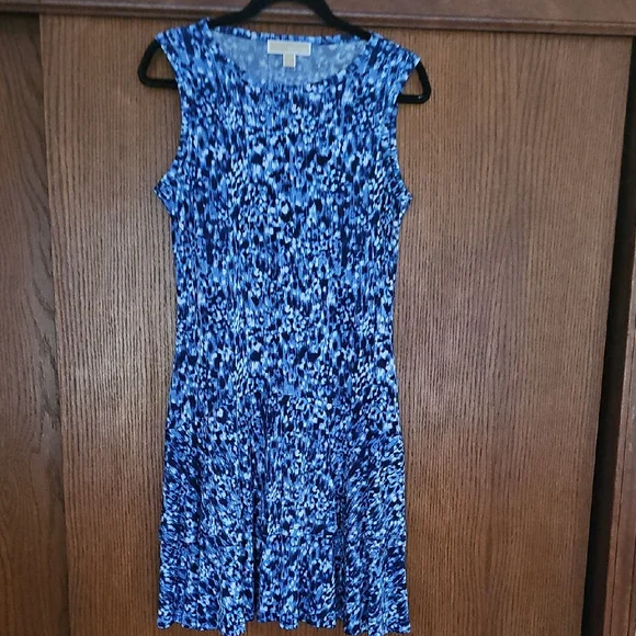 Michael Kors Blue and White Dress - Picture 1 of 9